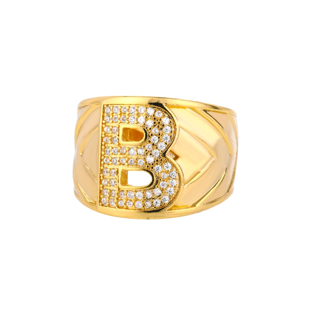 Bague Lettre Alphabet b