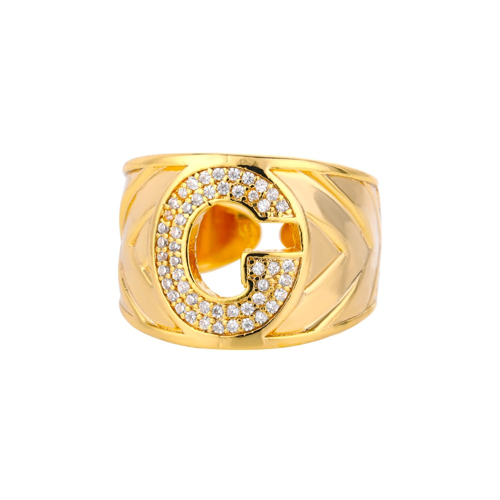 Bague Lettre Alphabet g