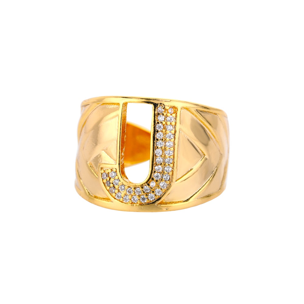 Bague Lettre Alphabet j