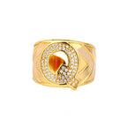 Bague Lettre Alphabet q