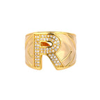 Bague Lettre Alphabet r