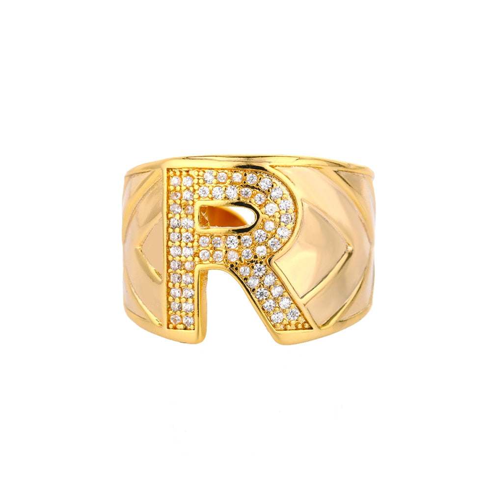 Bague Lettre Alphabet r