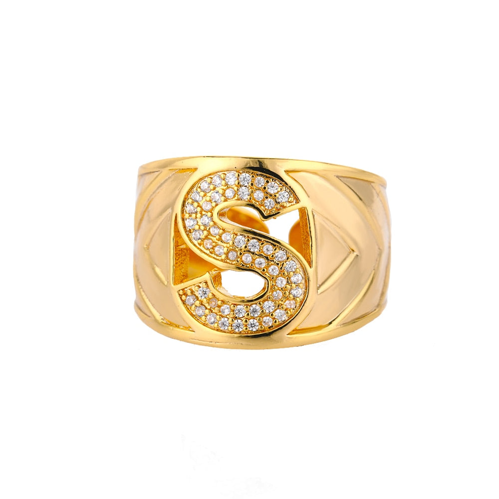 Bague Lettre Alphabet s