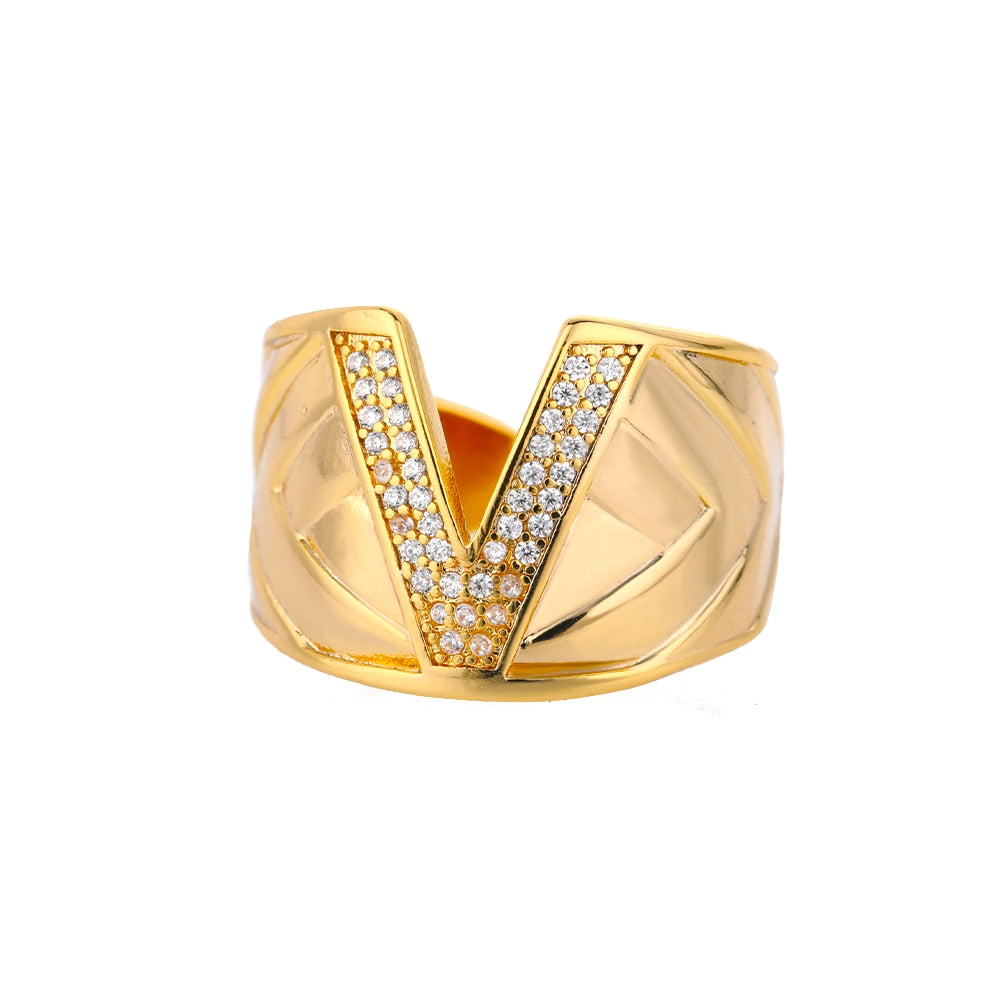 Bague Lettre Alphabet v