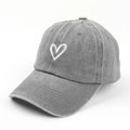 Casquette Grise Amour