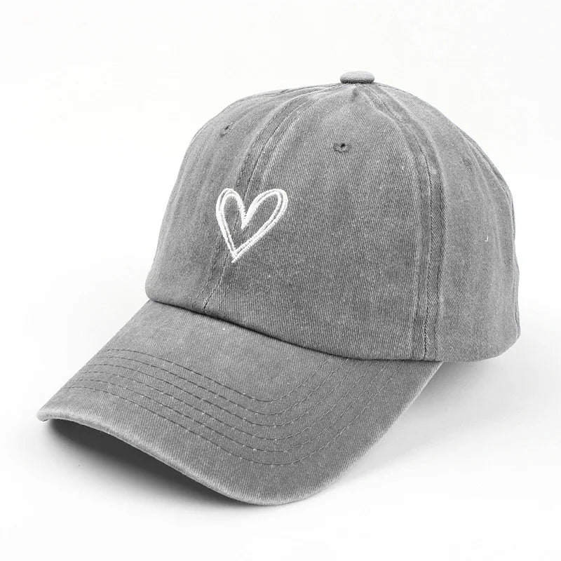 Casquette Grise Amour