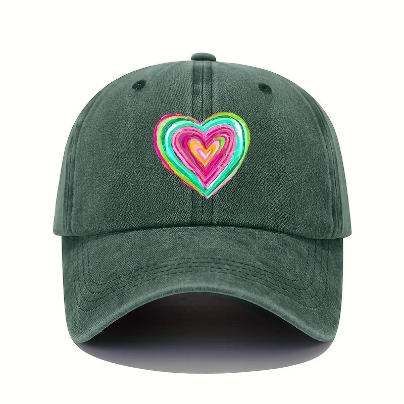 Casquette Verte Coeur