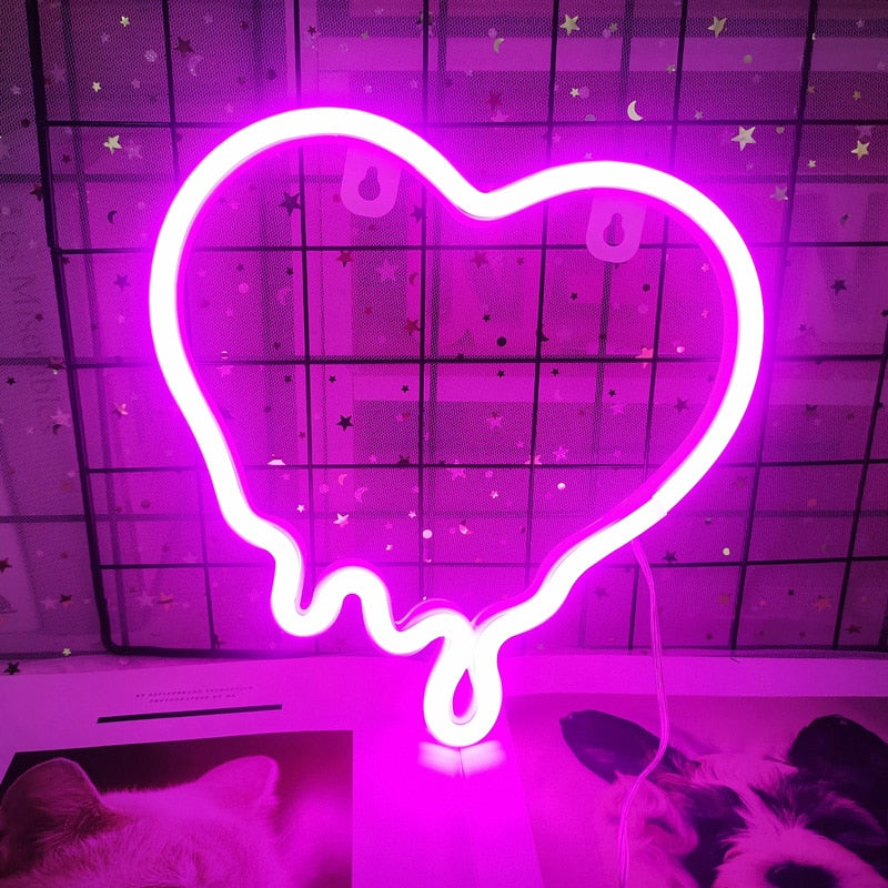 Coeur Lumineux Mural