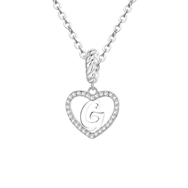 Collier Argent Femme Initiale