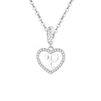 Collier Argent Femme Initiale