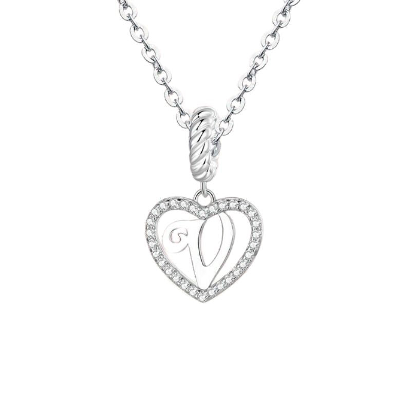 Collier Argent Femme Initiale