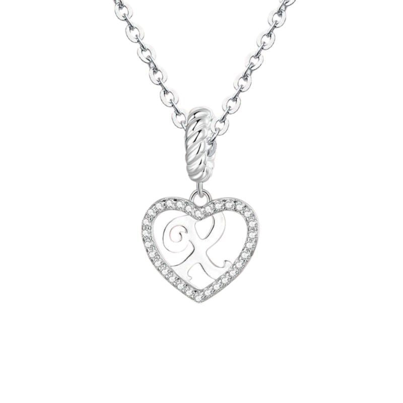 Collier Argent Femme Initiale