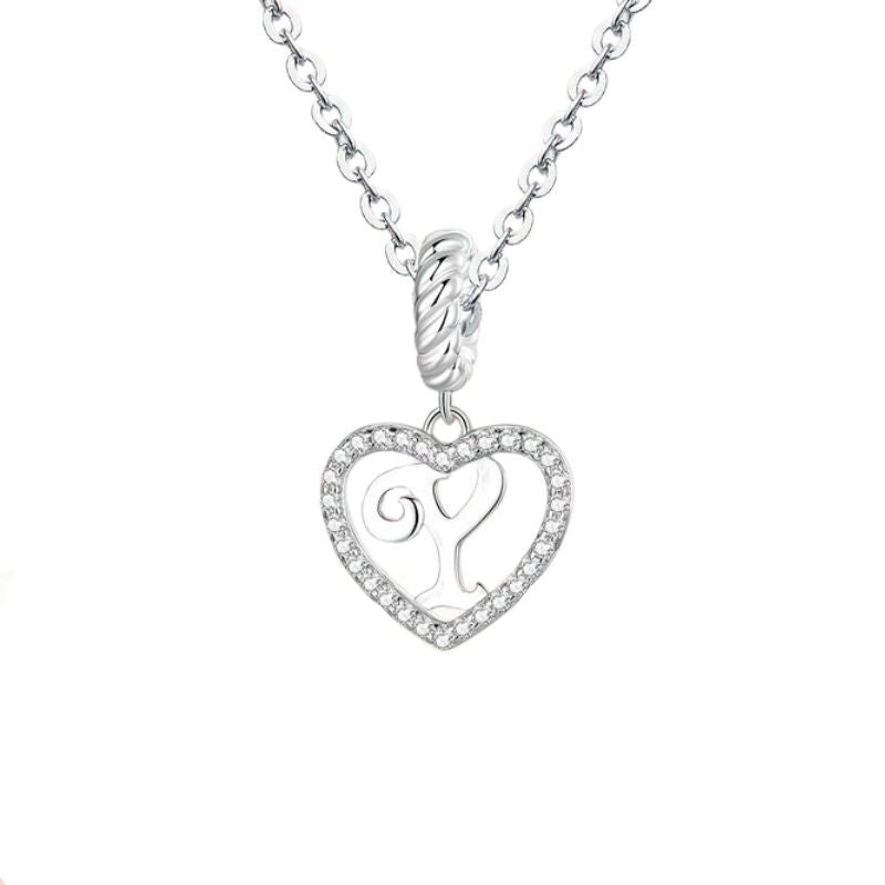 Collier Argent Femme Initiale