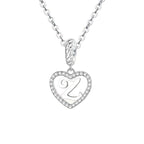 Collier Argent Femme Initiale