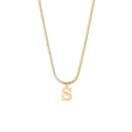 Collier Initiale Acier Inoxydable