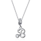 Collier Initiale Argent Homme b