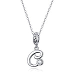 Collier Initiale Argent Homme c