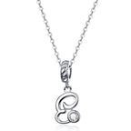 Collier Initiale Argent Homme e