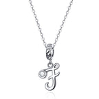 Collier Initiale Argent Homme f