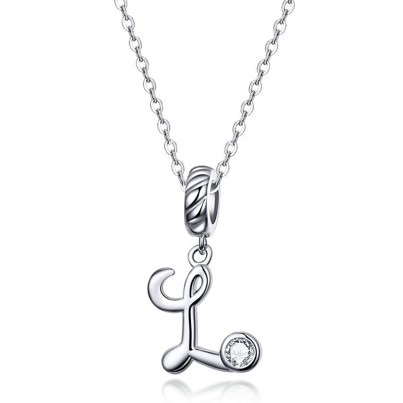 Collier Initiale Argent Homme l