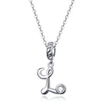 Collier Initiale Argent Homme l