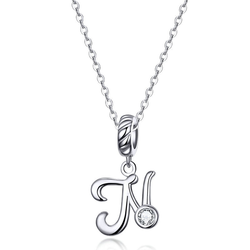 Collier Initiale Argent Homme n