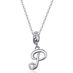 Collier Initiale Argent Homme p