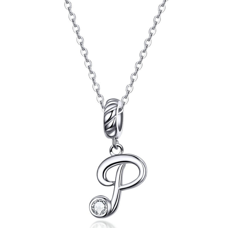 Collier Initiale Argent Homme p