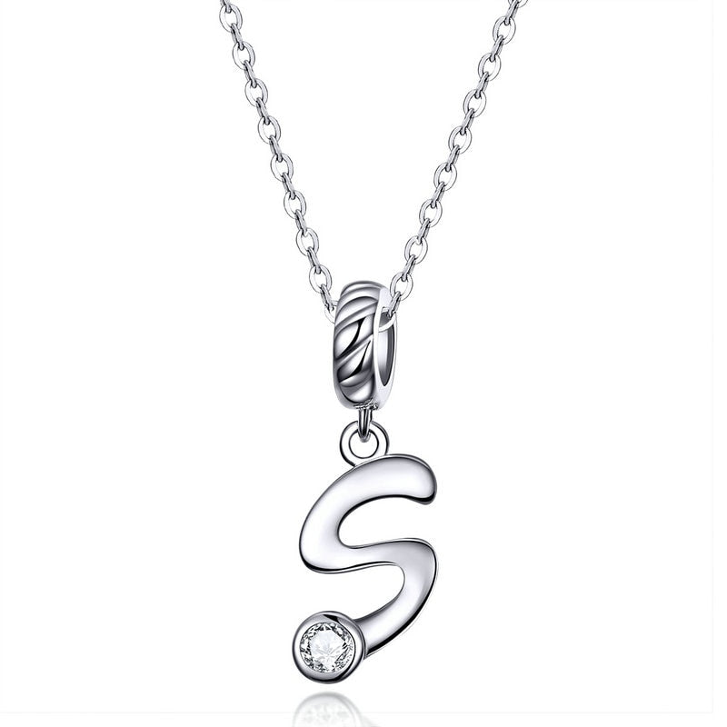 Collier Initiale Argent Homme s