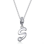 Collier Initiale Argent Homme s