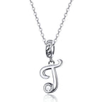 Collier Initiale Argent Homme t