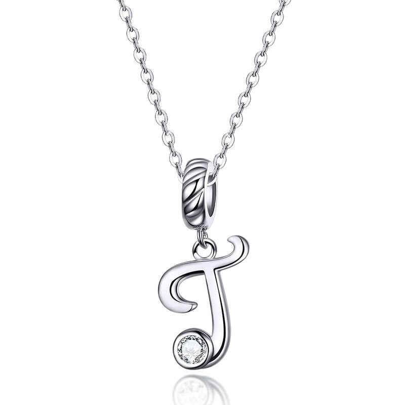 Collier Initiale Argent Homme t