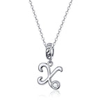 Collier Initiale Argent Homme x