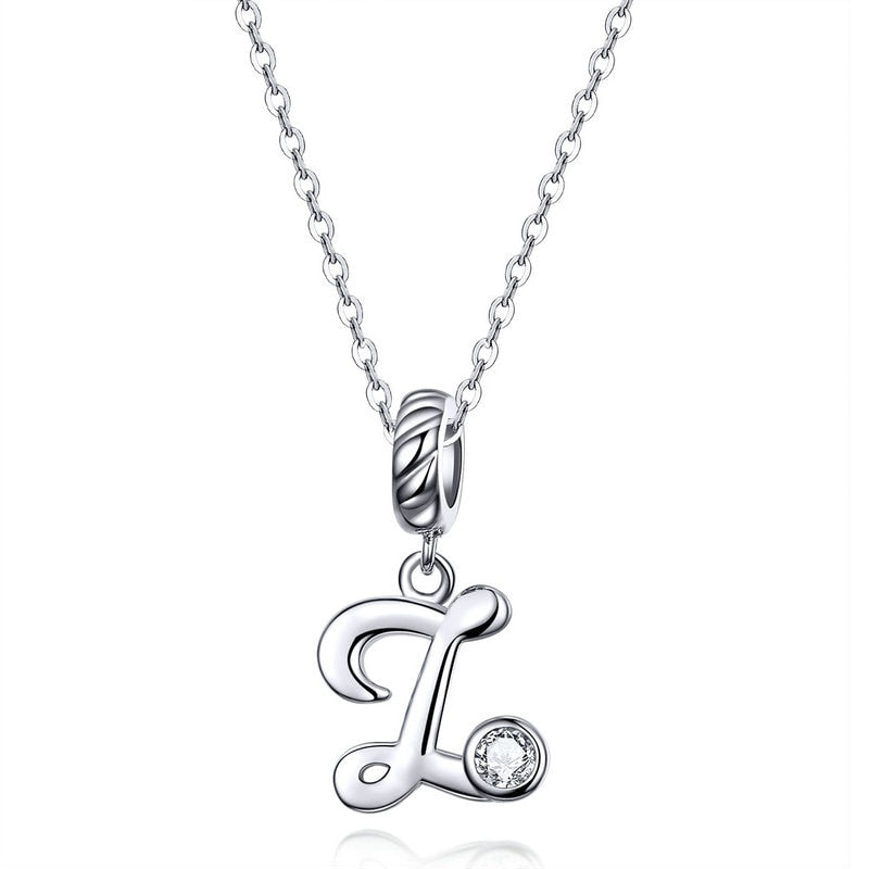 Collier Initiale Argent Homme z