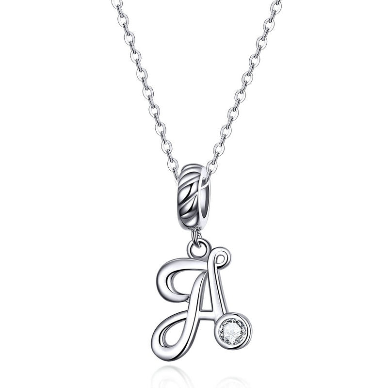 Collier Initiale Argent Homme