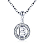 Collier Initiale Argent b