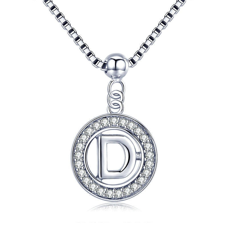 Collier Initiale Argent d