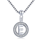 Collier Initiale Argent e