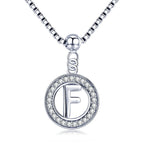 Collier Initiale Argent f