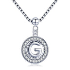 Collier Initiale Argent g
