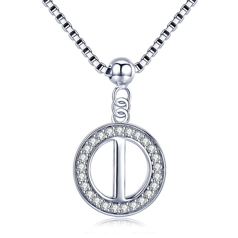 Collier Initiale Argent i
