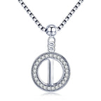 Collier Initiale Argent i