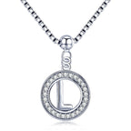 Collier Initiale Argent l