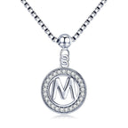 Collier Initiale Argent m
