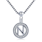 Collier Initiale Argent n