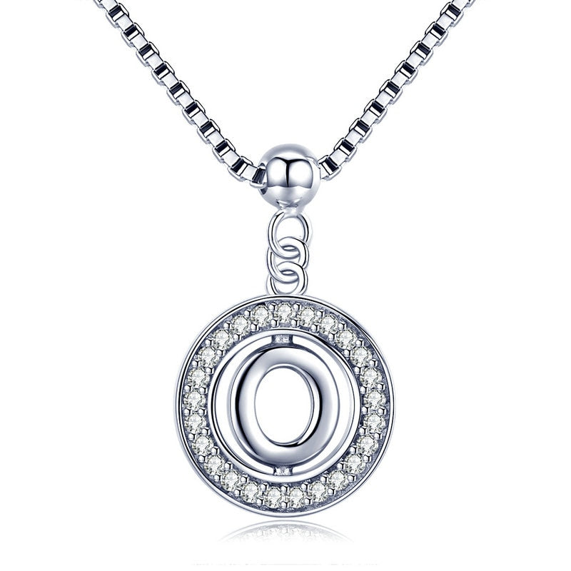 Collier Initiale Argent o