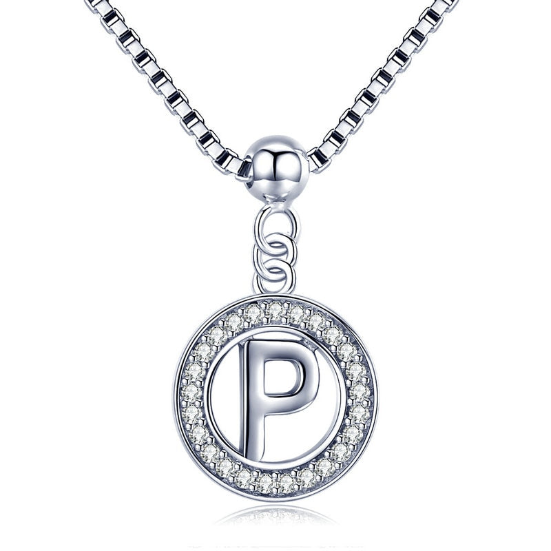 Collier Initiale Argent p