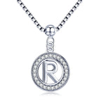 Collier Initiale Argent r