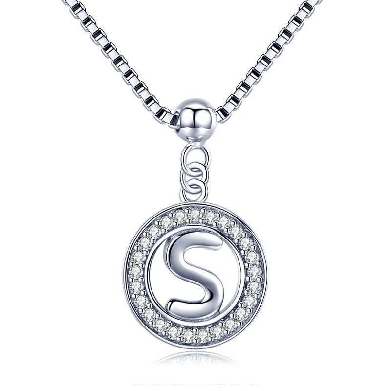 Collier Initiale Argent s