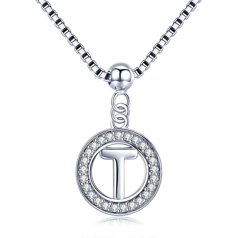 Collier Initiale Argent t